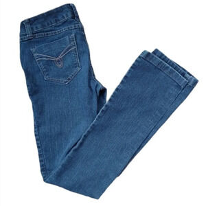 Sydney Straight Leg, Low Rise Dark Wash  Jeans, 5